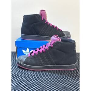 Adidas Pro Model 2 Shoes, Black and Violet, Size 10.5 Men’s